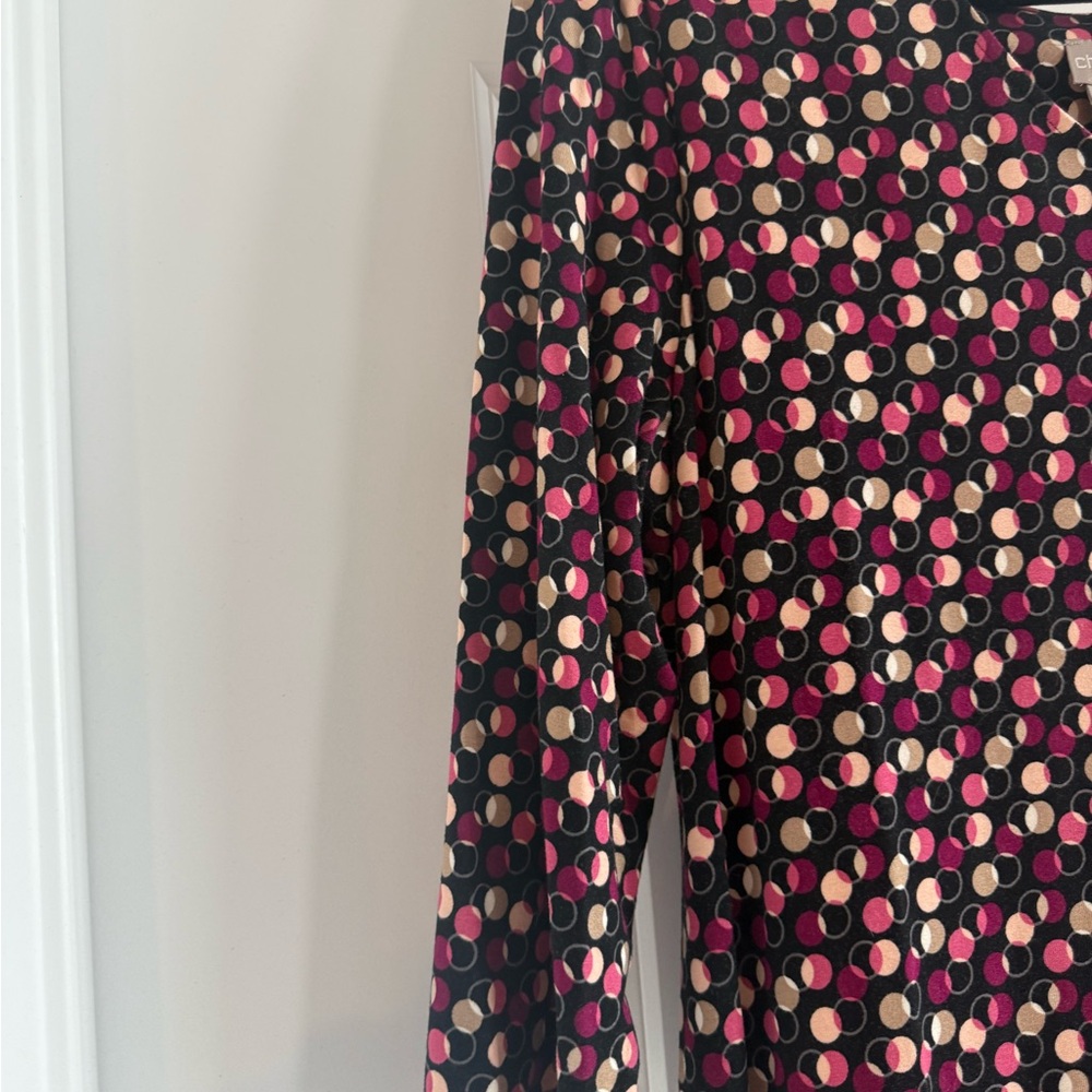 Chico's Multicolor Polka Dot Pattern Top - image 5